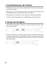 Preview for 8 page of Conrad W-210 Operating Instructions Manual