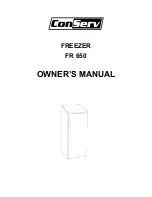 Preview for 1 page of ConServ FR 650 Owner'S Manual