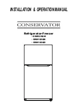 Conservator GRM183QB Installation & Operation Manual предпросмотр