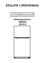 Conservator GRM183TB Installation & Operation Manual предпросмотр