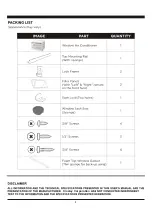 Preview for 6 page of Conservator VATM05B1 Use & Care Manual