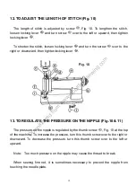 Предварительный просмотр 13 страницы Consew 104-10T Parts Book And Instruction Manual