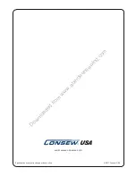 Предварительный просмотр 42 страницы Consew 104-10T Parts Book And Instruction Manual