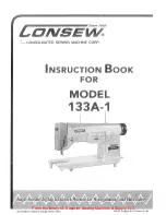 Preview for 1 page of Consew 133A-1 Instruction Book