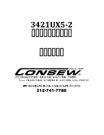 Preview for 35 page of Consew 3421UX5-2 Operating Instructions Manual