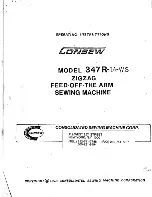 Preview for 1 page of Consew 347R-1A-WS Operating Instructions Manual