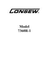 Предварительный просмотр 1 страницы Consew 7360R-1 Manual