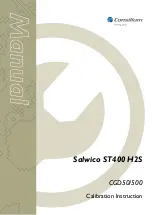 Consilium Salwico ST400 H2S Calibration Instructions Manual preview