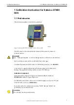 Preview for 3 page of Consilium Salwico ST400 H2S Calibration Instructions Manual