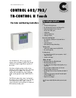 Предварительный просмотр 1 страницы Consolar CONTROL 602 Operating Instructions Manual