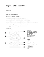 Предварительный просмотр 1 страницы Consonance Droplet LP3.1 User Manual