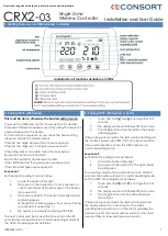 Предварительный просмотр 1 страницы Consort CRX2-03 Installation And User Manual