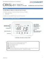 Preview for 1 page of Consort CRXSL-01 Installation And User Manual