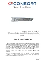 Preview for 1 page of Consort HE6351SL Installation & Control Manual