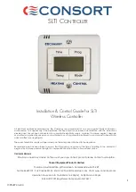 Предварительный просмотр 1 страницы Consort SLTI Installation & Control Manual