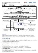 Предварительный просмотр 2 страницы Consort SLTI Installation & Control Manual