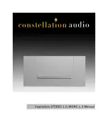 Constellation audio Inspiration PREAMP 1.0 User Manual предпросмотр