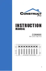 Предварительный просмотр 1 страницы Construct Pro CON9005 Instruction Manual