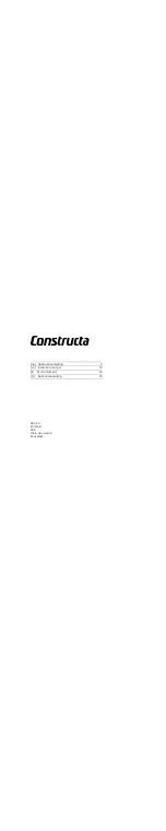 CONSTRUCTA CA4.03 Series Instruction Manual preview