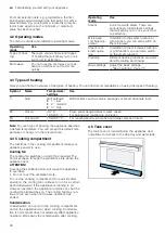 Preview for 60 page of CONSTRUCTA CC4P86660 User Manual And Installation Instructions