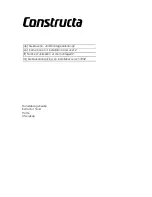 CONSTRUCTA CD619251 Instructions For Installation And Use Manual предпросмотр