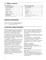 Preview for 12 page of CONSTRUCTA CD619251 Instructions For Installation And Use Manual