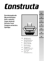 Предварительный просмотр 1 страницы CONSTRUCTA CD70130 Operating And Installation Instructions