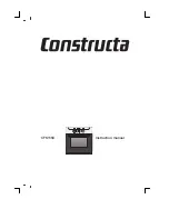 Preview for 1 page of CONSTRUCTA CF12550 Instruction Manual