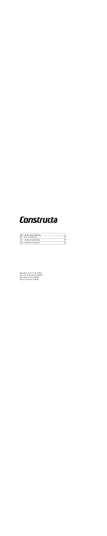 CONSTRUCTA CF130252 Instruction Manual preview