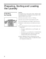 Preview for 8 page of CONSTRUCTA Washing machine Instruction Manual And Installation Instructions