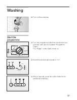 Preview for 17 page of CONSTRUCTA Washing machine Instruction Manual And Installation Instructions