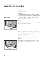 Preview for 38 page of CONSTRUCTA Washing machine Instruction Manual And Installation Instructions