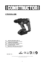 Preview for 1 page of Constructor 5411074175122 Original Instructions Manual