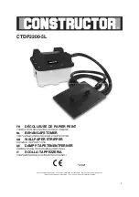 Constructor CTDP2200-5L Original Instructions Manual preview