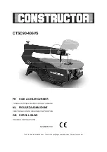 Preview for 1 page of Constructor CTSC90-406VS Original Instructions Manual