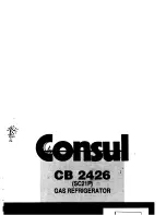 Consul CB 2426 Service Manual preview