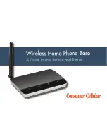 Consumer Cellular Wireless Home Phone Base Manual preview