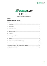 Preview for 2 page of CONTACLIP EMS-3 Manual