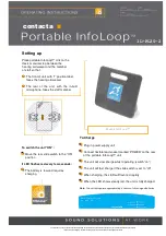 Preview for 2 page of Contacta Portable InfoLoop Quick Manual