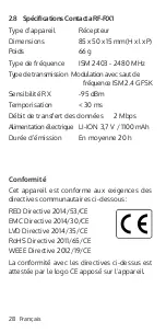 Preview for 28 page of Contacta RF-RX1 Installation & User Manual