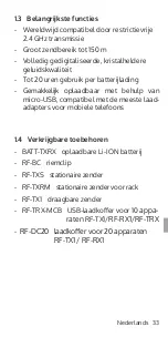 Preview for 33 page of Contacta RF-RX1 Installation & User Manual