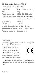 Preview for 48 page of Contacta RF-RX1 Installation & User Manual