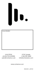 Preview for 62 page of Contacta RF-RX1 Installation & User Manual