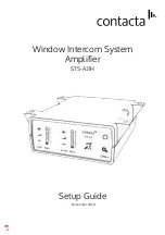 Preview for 1 page of Contacta STS-A31H Setup Manual