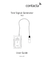 Contacta TSG1 User Manual preview