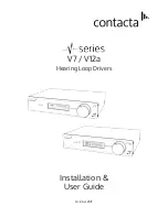 Preview for 1 page of Contacta V12a Installation & User Manual