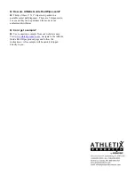 Preview for 2 page of Contec ATHLETIX PRODUCTS Athletix Manual