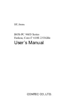 Contec BOX-PC 961D Series User Manual preview