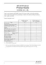 Contec BX-825D Series Product Manual preview