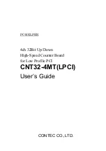 Contec CNT32-4MT User Manual предпросмотр